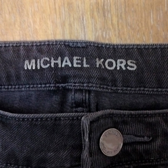 Michael Kors Vintage Black Flared Women Jeans with Eyelet Detailing - Size 6 - Picture 2 of 4